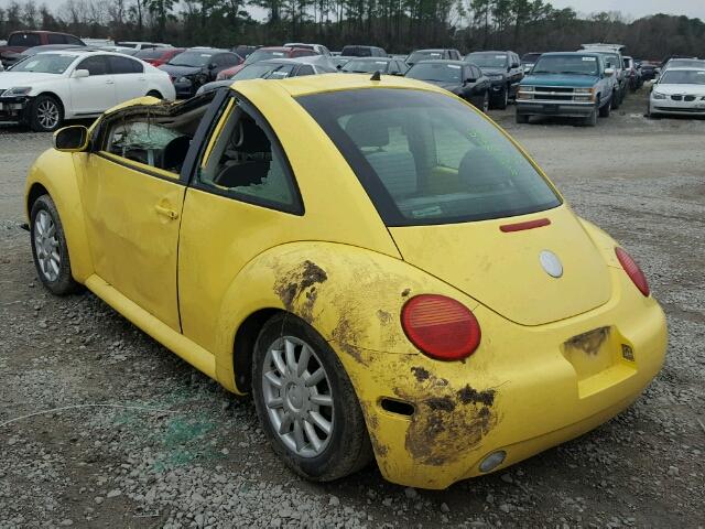 3VWCK31C54M423304 - 2004 VOLKSWAGEN NEW BEETLE YELLOW photo 3