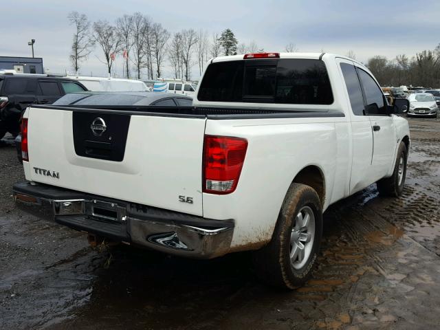 1N6AA06A74N564929 - 2004 NISSAN TITAN XE WHITE photo 4