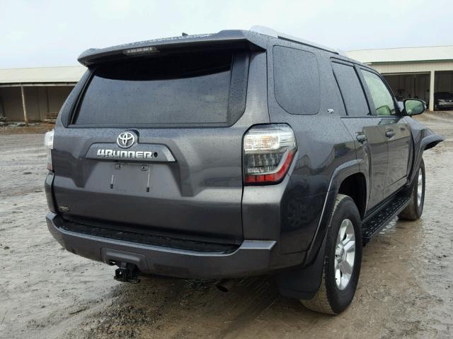 JTEBU5JR6G5289496 - 2016 TOYOTA 4RUNNER SR GRAY photo 4