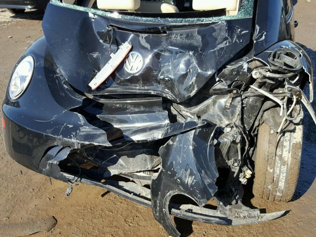 3VWSW31C97M510207 - 2007 VOLKSWAGEN NEW BEETLE შავი ფოტო 9