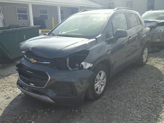 KL7CJLSB2HB099945 - 2017 CHEVROLET TRAX 1LT BLACK photo 2