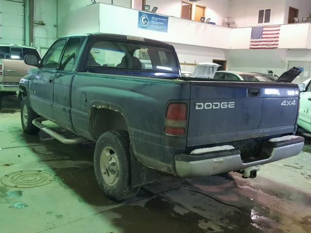 3B7HF13Z41M549670 - 2001 DODGE RAM 1500 BLUE photo 3