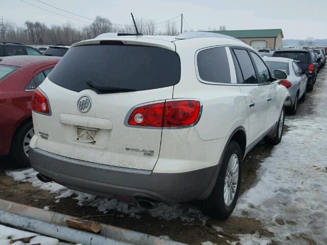 5GAEV23D99J147699 - 2009 BUICK ENCLAVE CX WHITE photo 4