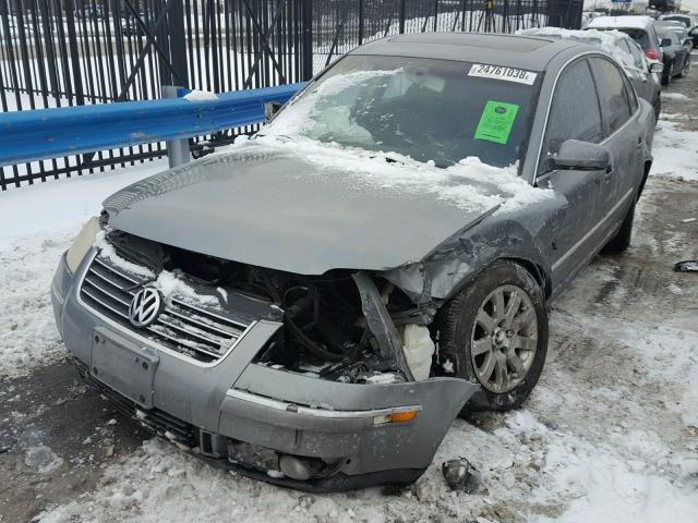 WVWPD63B13P036987 - 2003 VOLKSWAGEN PASSAT GLS GRAY photo 2