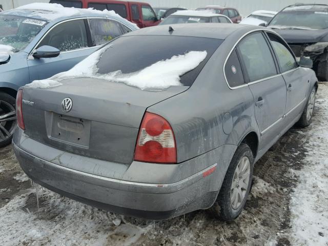 WVWPD63B13P036987 - 2003 VOLKSWAGEN PASSAT GLS GRAY photo 4