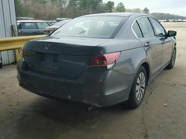 JHMCP26338C052429 - 2008 HONDA ACCORD LX GRAY photo 4