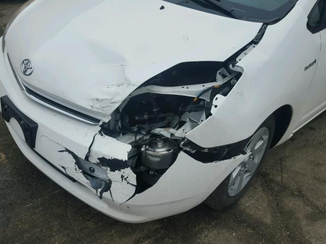 JTDKB20U377663808 - 2007 TOYOTA PRIUS WHITE photo 9