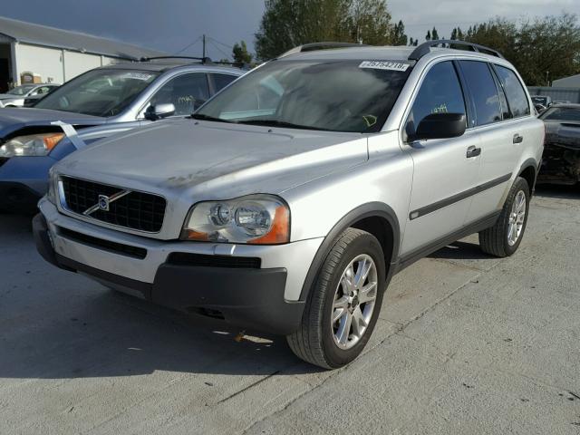 YV1CZ91H641080863 - 2004 VOLVO XC90 T6 SILVER photo 2