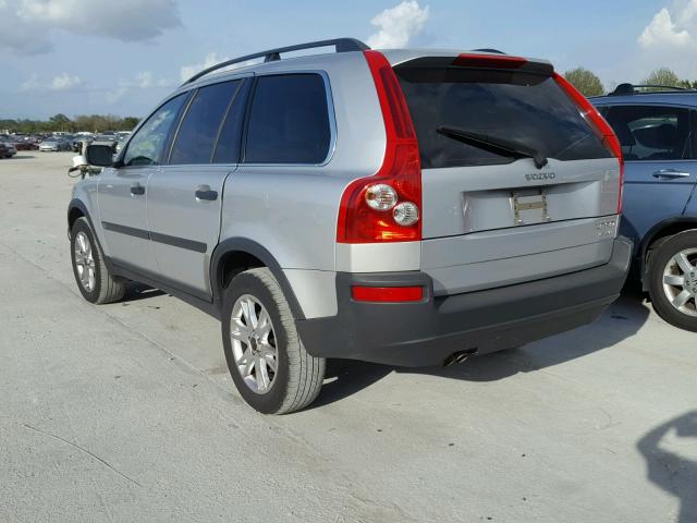 YV1CZ91H641080863 - 2004 VOLVO XC90 T6 SILVER photo 3