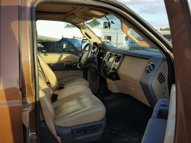 1FT7W2BT2BEA03908 - 2011 FORD F250 SUPER BROWN photo 5