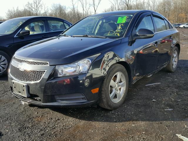 1G1PC5SB6D7202655 - 2013 CHEVROLET CRUZE LT BLACK photo 2