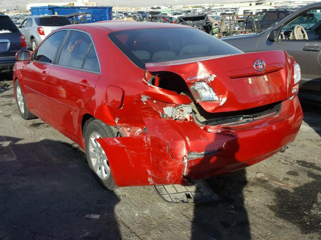 4T1BB46K27U017416 - 2007 TOYOTA CAMRY NEW RED photo 3