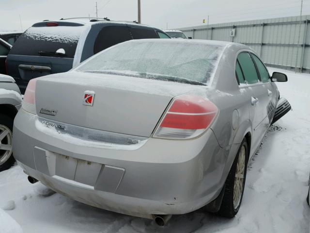 1G8ZV57748F138149 - 2008 SATURN AURA XR SILVER photo 4