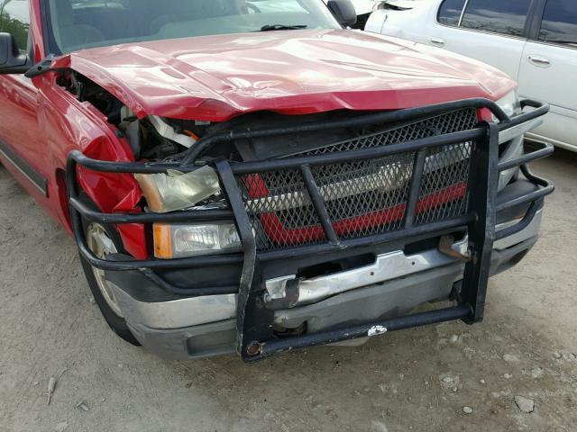 2GCEC19T031357719 - 2003 CHEVROLET SILVERADO RED photo 9