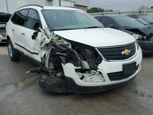 1GNKRFED6DJ101726 - 2013 CHEVROLET TRAVERSE L WHITE photo 1