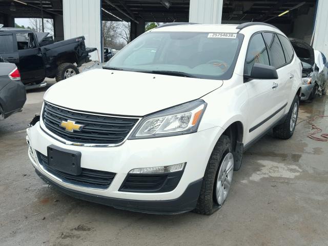 1GNKRFED6DJ101726 - 2013 CHEVROLET TRAVERSE L WHITE photo 2