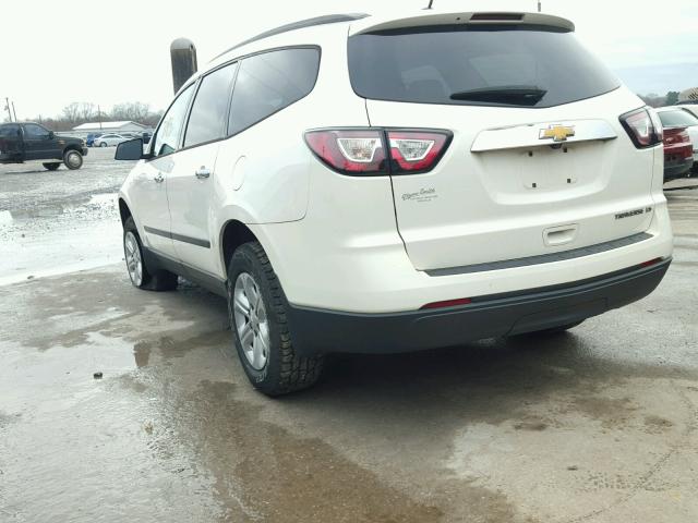 1GNKRFED6DJ101726 - 2013 CHEVROLET TRAVERSE L WHITE photo 3