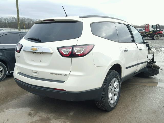 1GNKRFED6DJ101726 - 2013 CHEVROLET TRAVERSE L WHITE photo 4