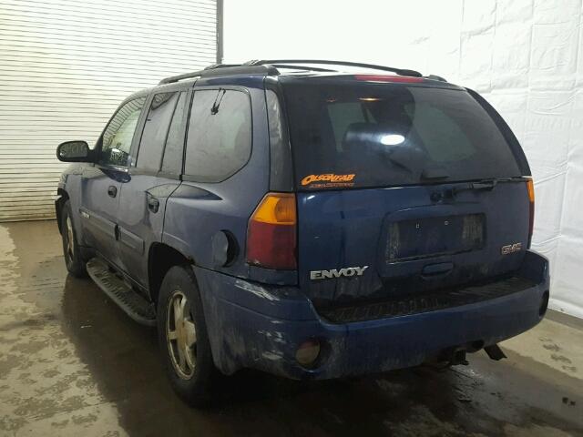 1GKDT13S222511197 - 2002 GMC ENVOY BLUE photo 3