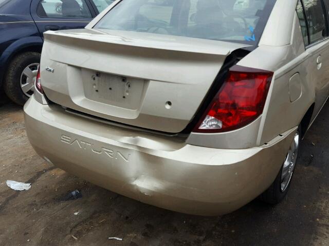 1G8AJ52F54Z224974 - 2004 SATURN ION LEVEL TAN photo 9