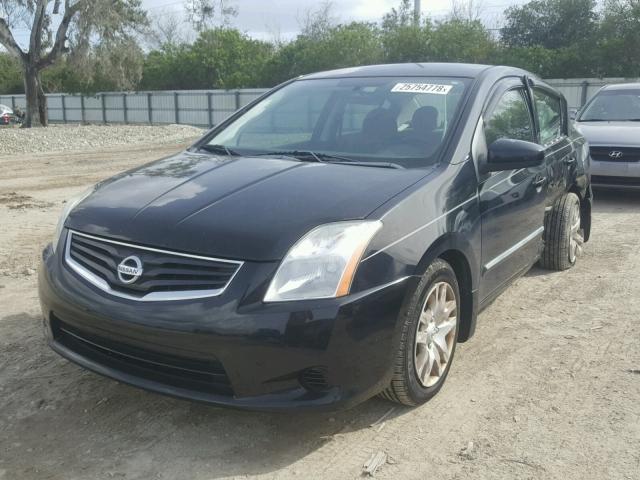 3N1AB6AP0AL669258 - 2010 NISSAN SENTRA BLACK photo 2