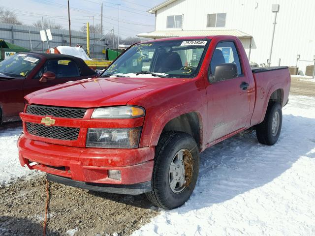 1GCDT146658203495 - 2005 CHEVROLET COLORADO RED photo 2