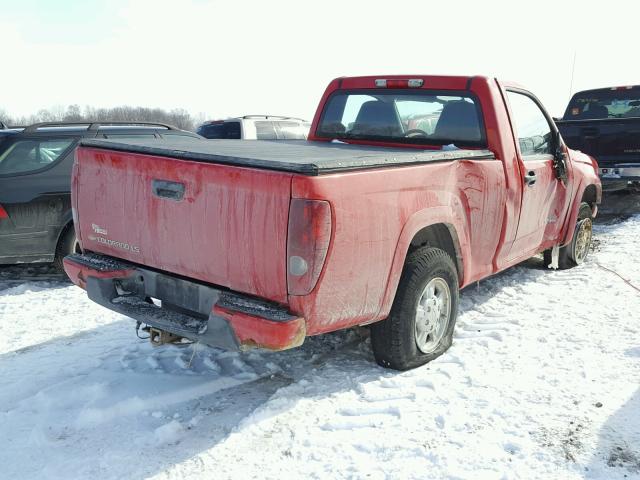 1GCDT146658203495 - 2005 CHEVROLET COLORADO RED photo 4