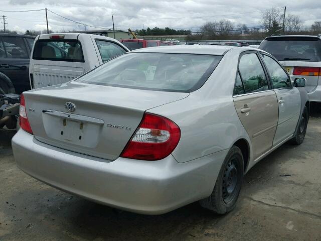 4T1BE32K54U931825 - 2004 TOYOTA CAMRY LE SILVER photo 4