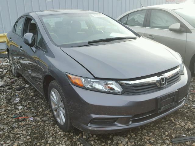 19XFB2F83CE108413 - 2012 HONDA CIVIC EX GRAY photo 1