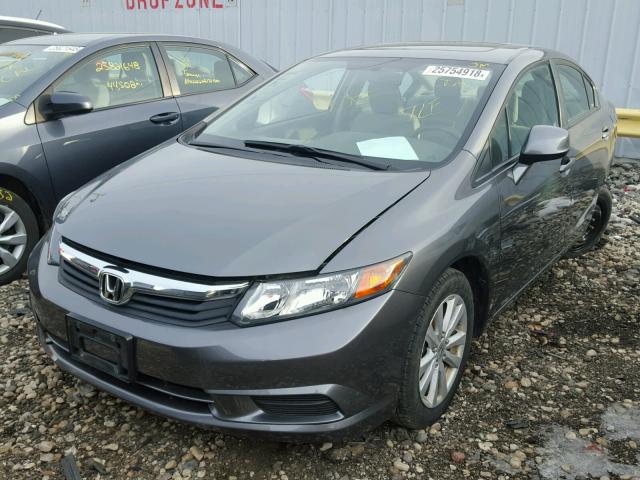 19XFB2F83CE108413 - 2012 HONDA CIVIC EX ნაცრისფერი ფოტო 2