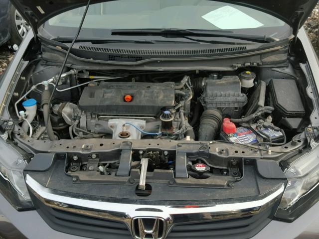 19XFB2F83CE108413 - 2012 HONDA CIVIC EX ნაცრისფერი ფოტო 7