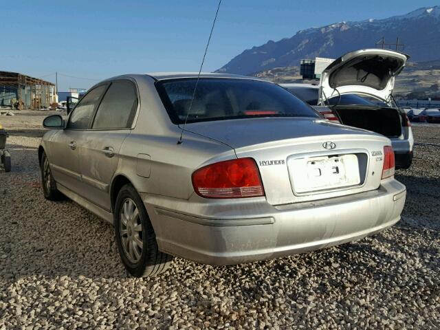 KMHWF35H23A810040 - 2003 HYUNDAI SONATA GLS SILVER photo 3