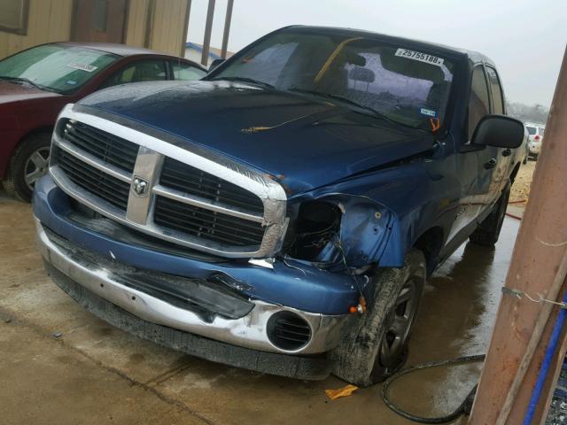 1D7HA18NX6S607841 - 2006 DODGE RAM 1500 S BLUE photo 2