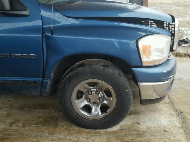 1D7HA18NX6S607841 - 2006 DODGE RAM 1500 S BLUE photo 9