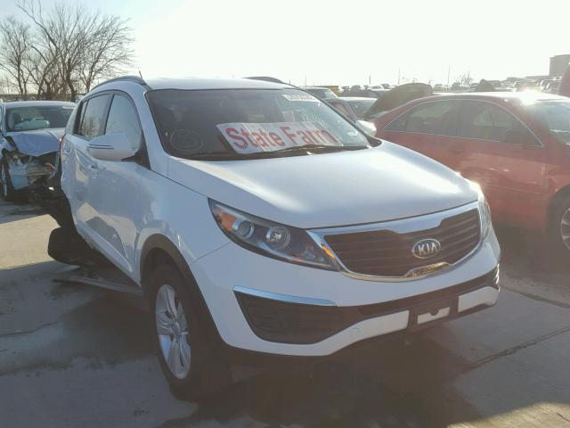 KNDPB3A28D7371799 - 2013 KIA SPORTAGE B WHITE photo 1