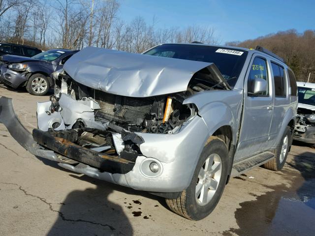 5N1AR1NB1AC627358 - 2010 NISSAN PATHFINDER SILVER photo 2