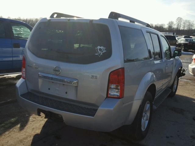 5N1AR1NB1AC627358 - 2010 NISSAN PATHFINDER SILVER photo 4