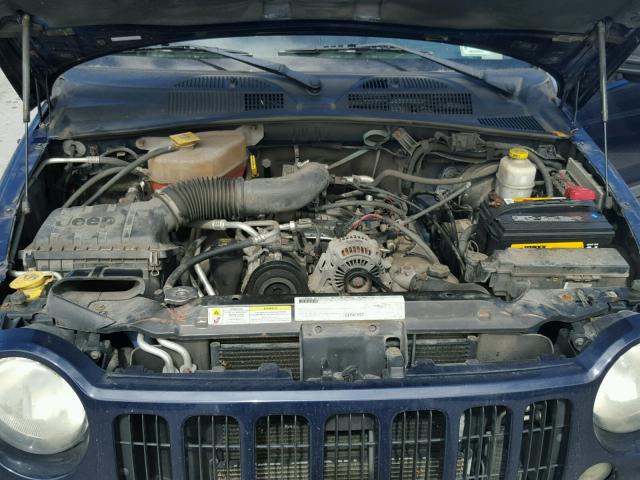 1J4GL48K07W671690 - 2007 JEEP LIBERTY SP BLUE photo 7