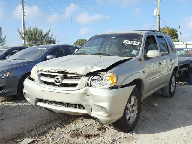 4F2YZ04115KM01273 - 2005 MAZDA TRIBUTE S BEIGE photo 2