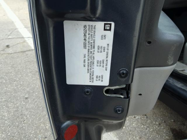 1G1ZT54874F122037 - 2004 CHEVROLET MALIBU LS CHARCOAL photo 10