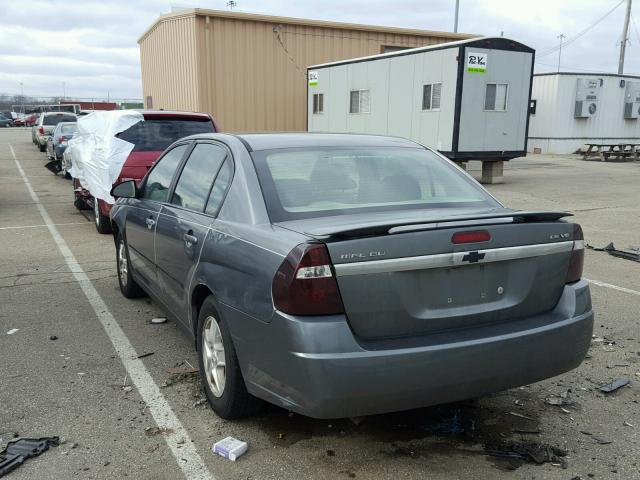 1G1ZT54874F122037 - 2004 CHEVROLET MALIBU LS CHARCOAL photo 3