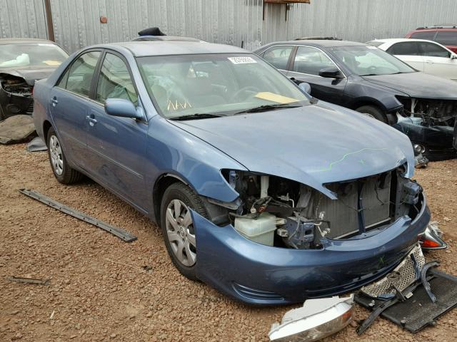 4T1BE32K12U549935 - 2002 TOYOTA CAMRY LE BLUE photo 1