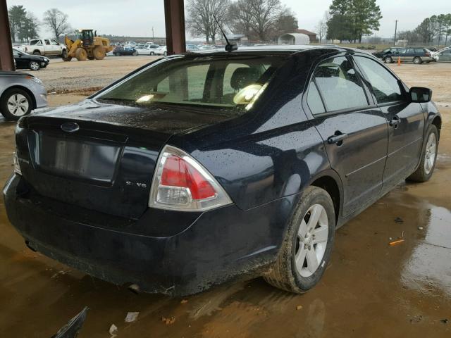 3FAHP07148R158517 - 2008 FORD FUSION SE BLUE photo 4