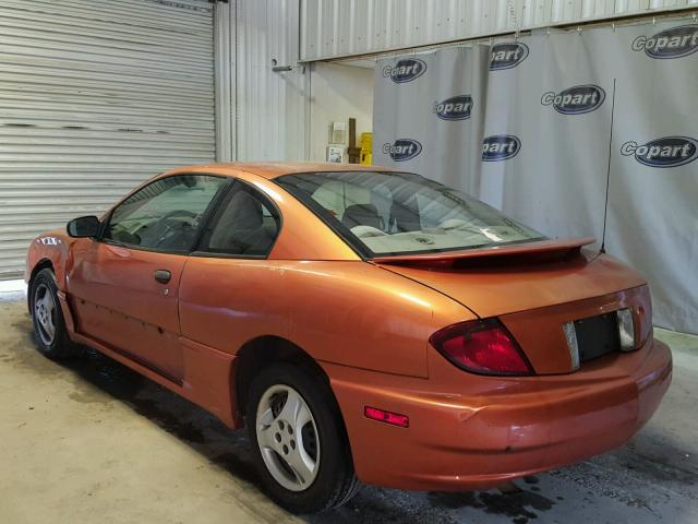 1G2JB12FX47280548 - 2004 PONTIAC SUNFIRE ORANGE photo 3