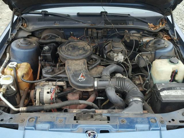 1G4NV54UXMM273569 - 1991 BUICK SKYLARK BLUE photo 7