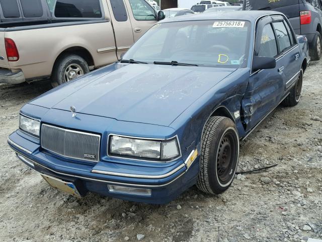 1G4NV54UXMM273569 - 1991 BUICK SKYLARK BLUE photo 9