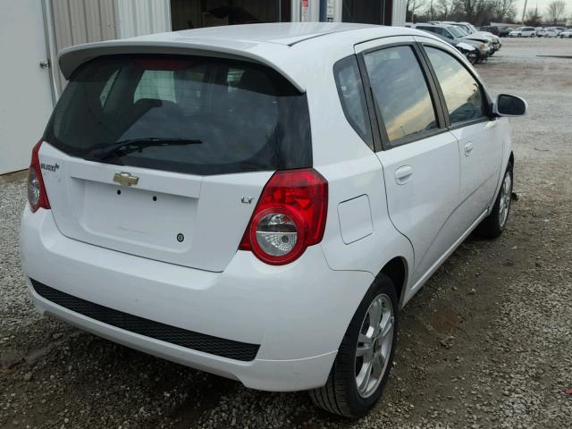 KL1TD6DE9BB255027 - 2011 CHEVROLET AVEO LS WHITE photo 4