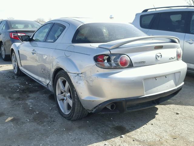 JM1FE17N240132699 - 2004 MAZDA RX8 SILVER photo 3