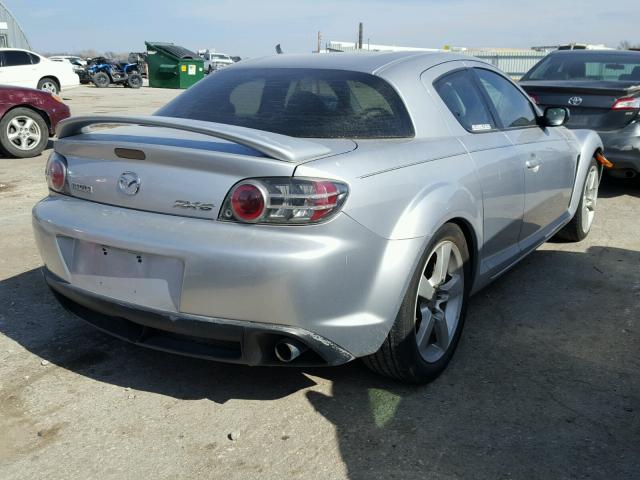 JM1FE17N240132699 - 2004 MAZDA RX8 SILVER photo 4