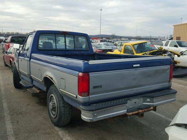 2FTHF25K1RCA38401 - 1994 FORD F250 BLUE photo 3